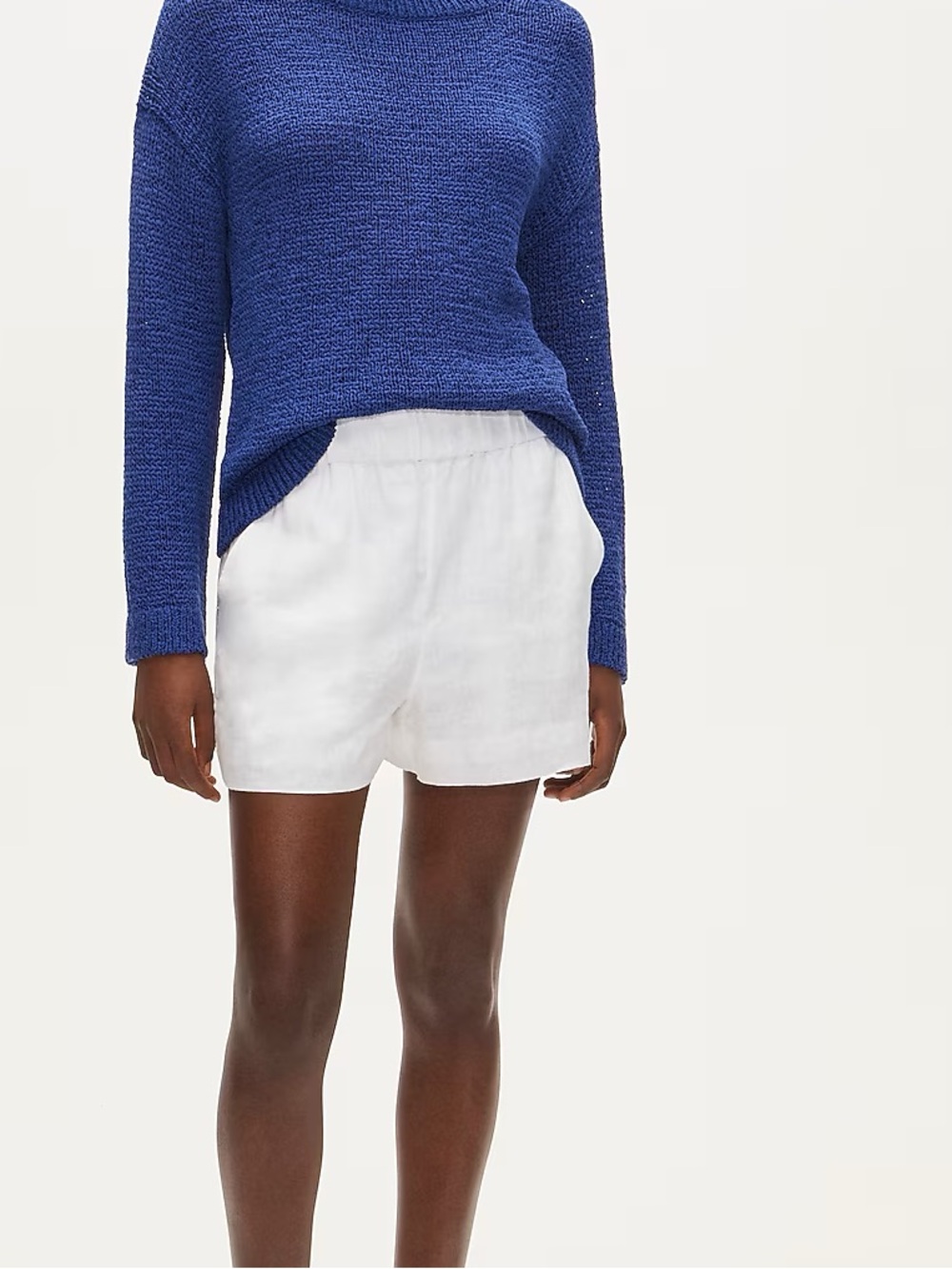 J. Crew Tropez Short in Linen White Size XS